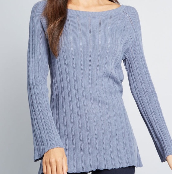 Modcloth Pointelle Elegance Knit Tunic - Picture 2 of 5